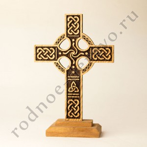Настольный кельтский крест из дуба "Асгард"